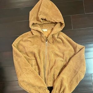 Cordery cropped jacket with hood